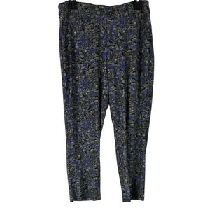 CHICO’S Travelers Floral Print Pants Size 3.5